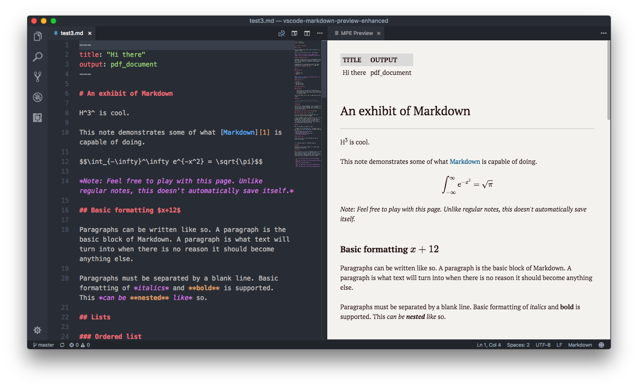 VS Code 渲染 Markdown 效果 在这里插入图片描述